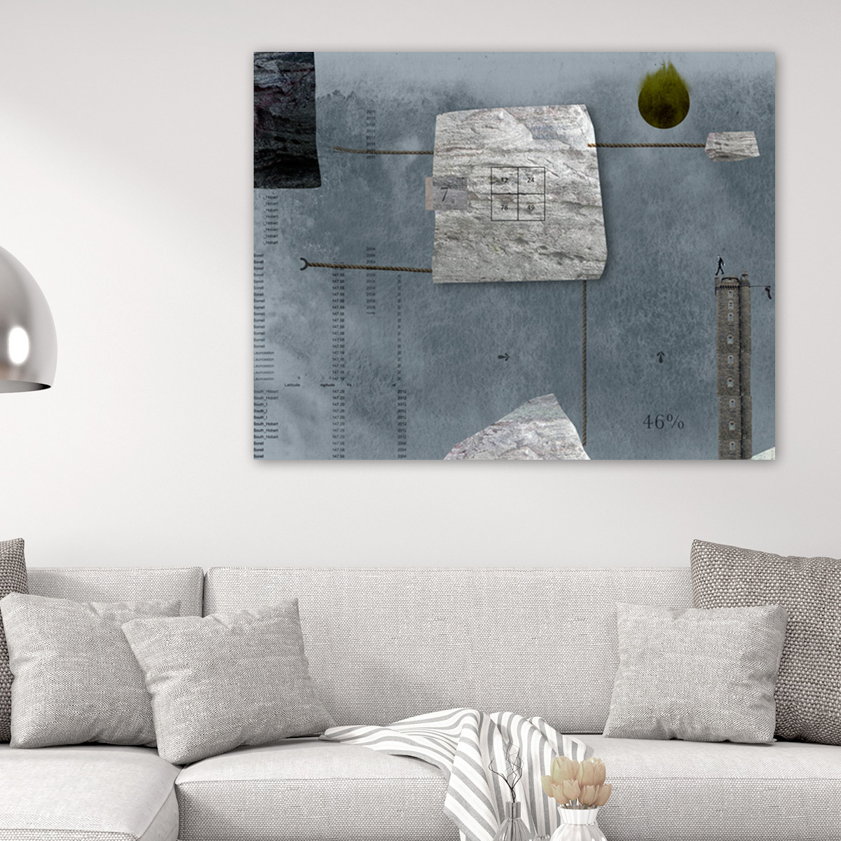 Measures of a Desert on a wall